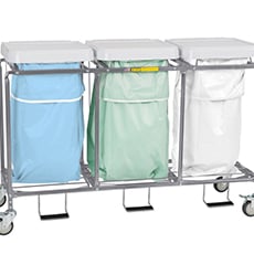 Triple Leakproof Deluxe Metal Laundry Hamper w/ Foot Pedal RB-686